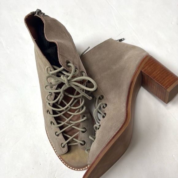Jeffrey Campbell Taupe Lace-Up Heels - Picture 7 of 15